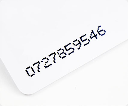 Inkjet Number