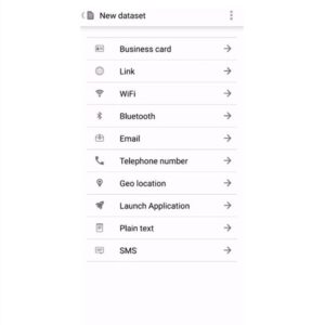 new dataset tab