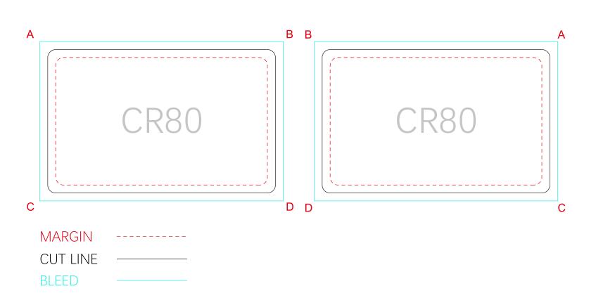 standard key card template