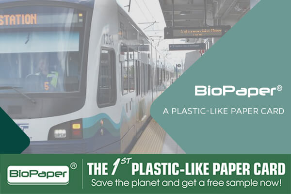 biopaper card in public transportatio