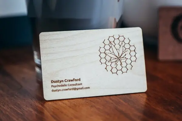 wooden card