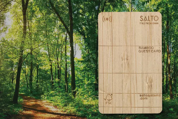 wooden key cards